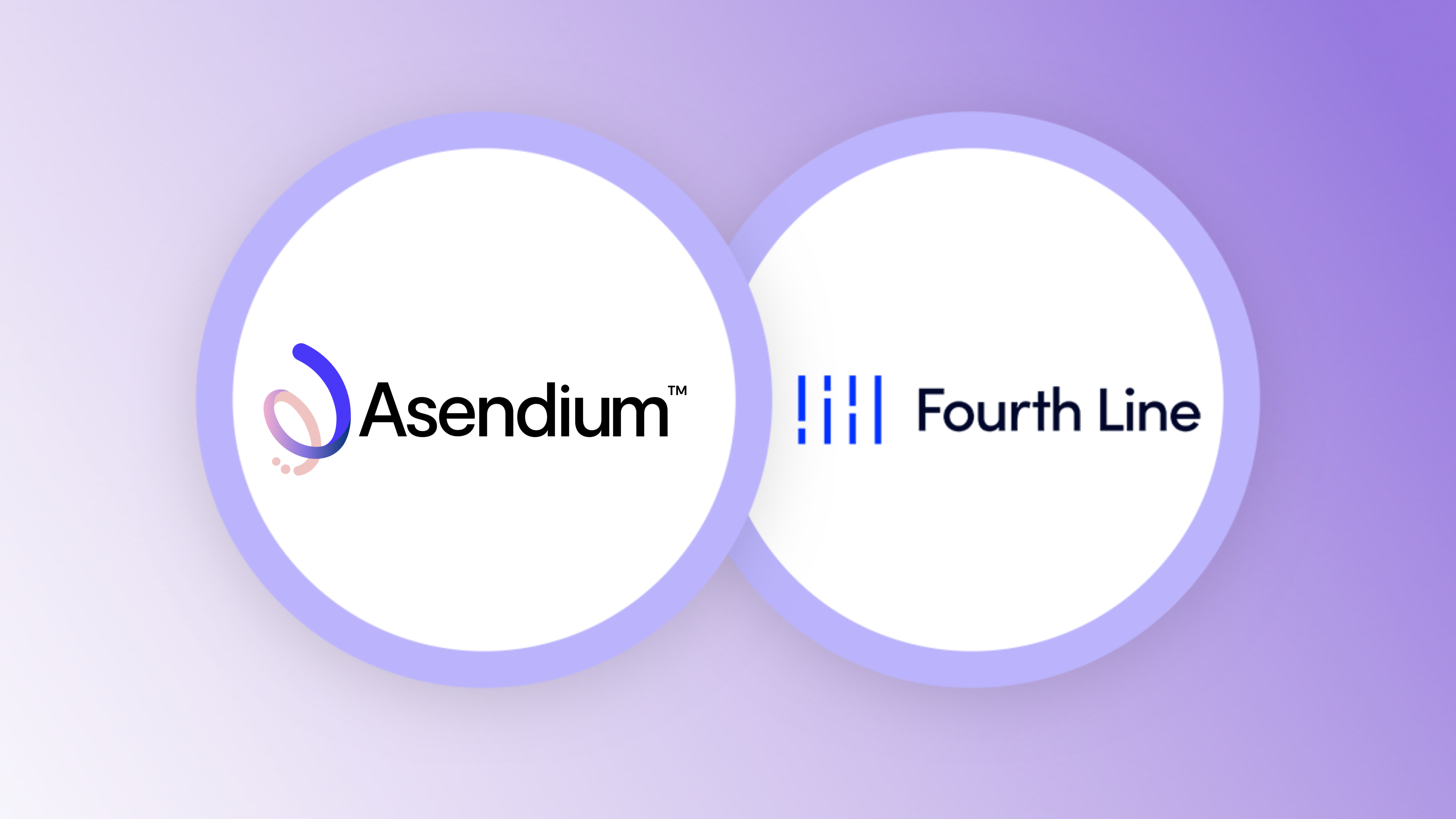 Graphic depicting both Asendium's and Fouth Line's logos side by side.