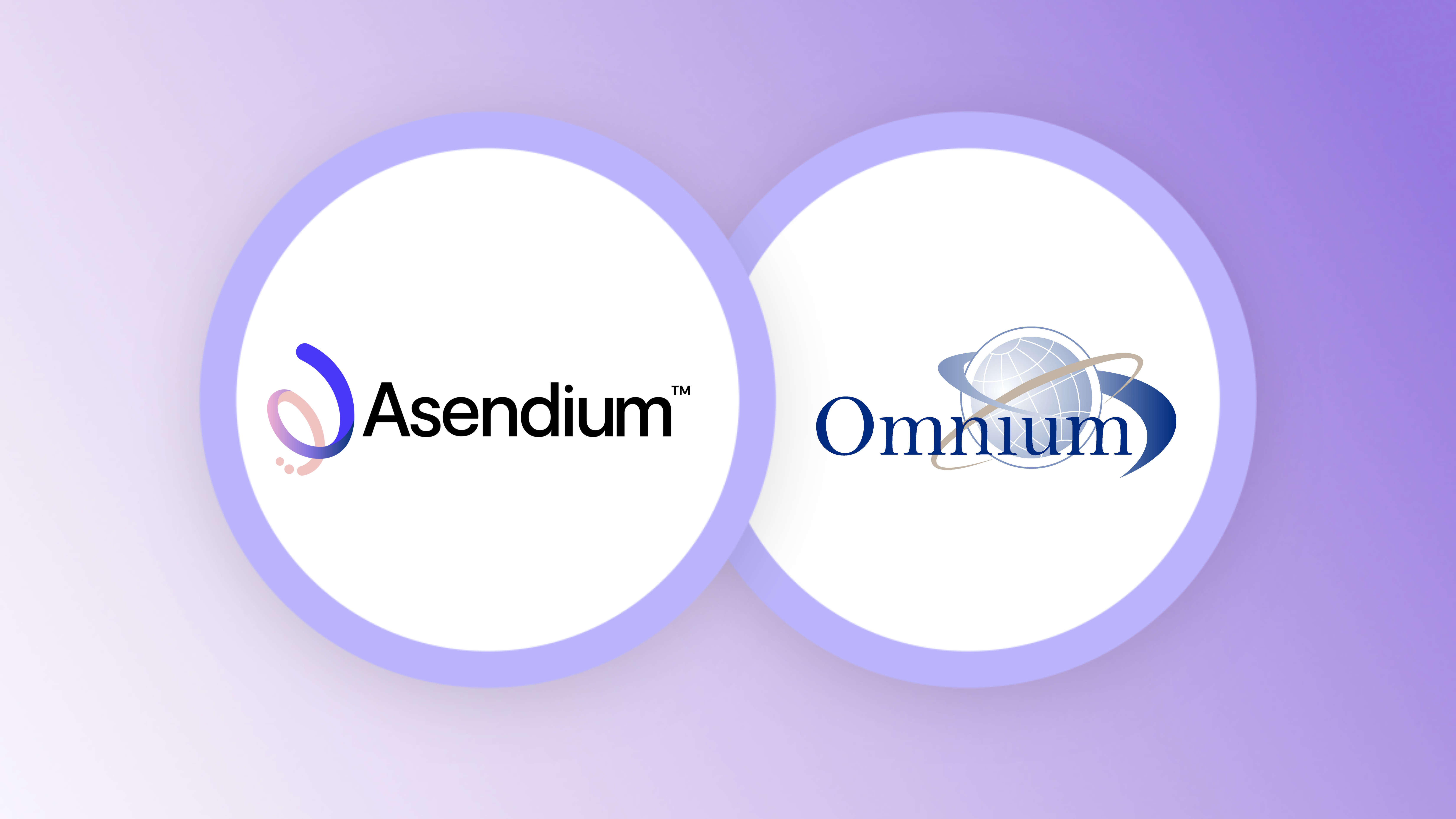 Graphic depicting both Asendium's and Omnium's logos side by side.